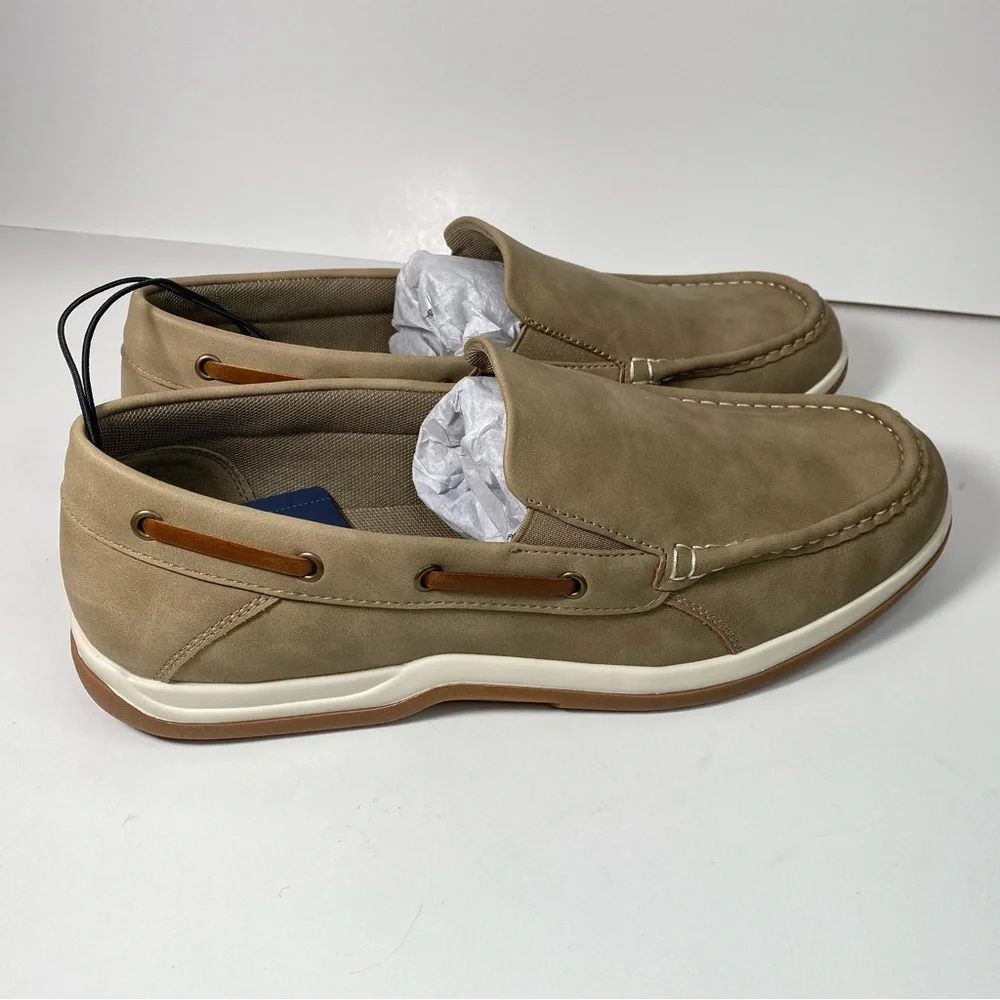 NEW St. John’s Bay Oakdale Sand Boat Shoes Men’s size 10.5